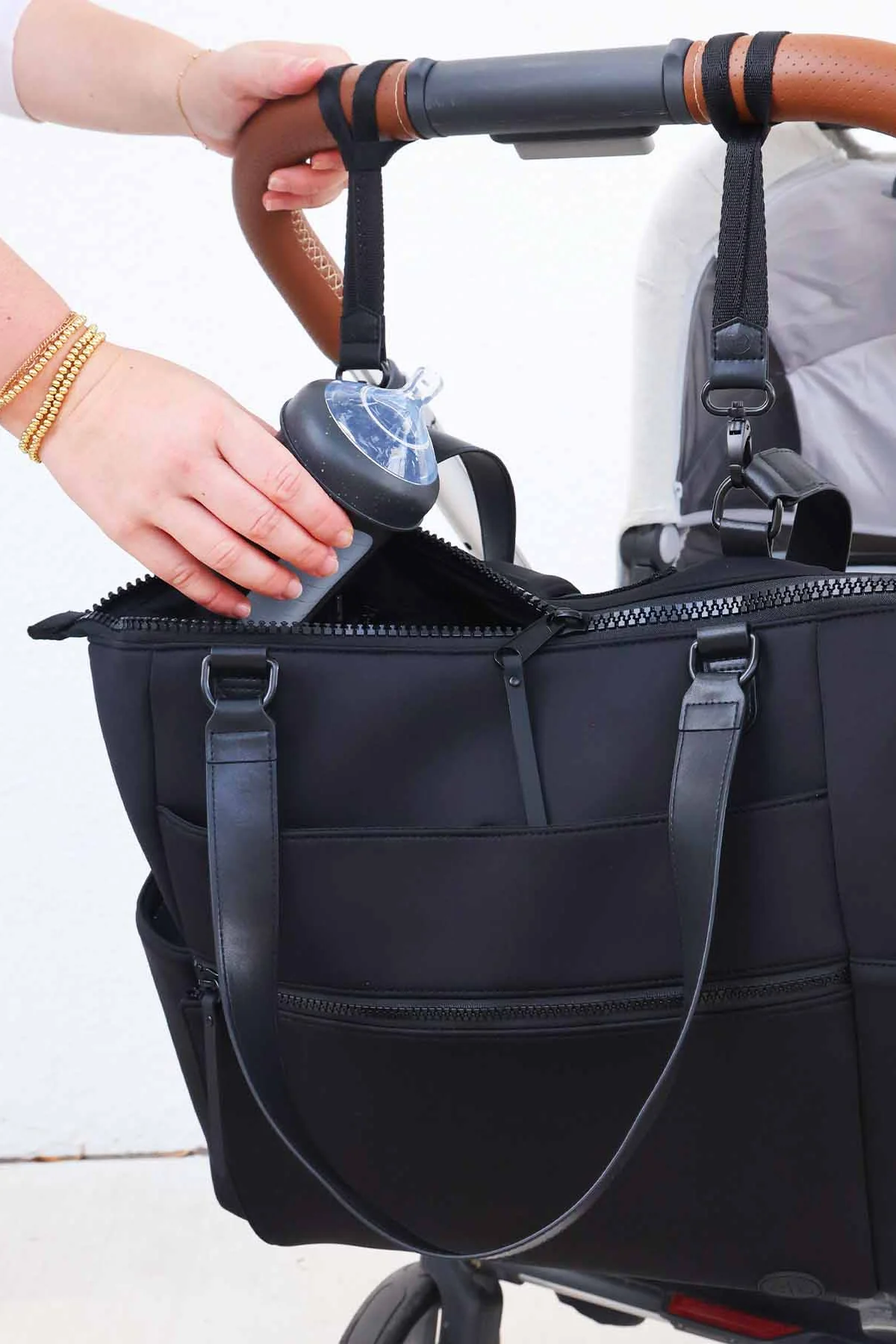 Lane Convertible Diaper Bag Tote | Black - Image 10