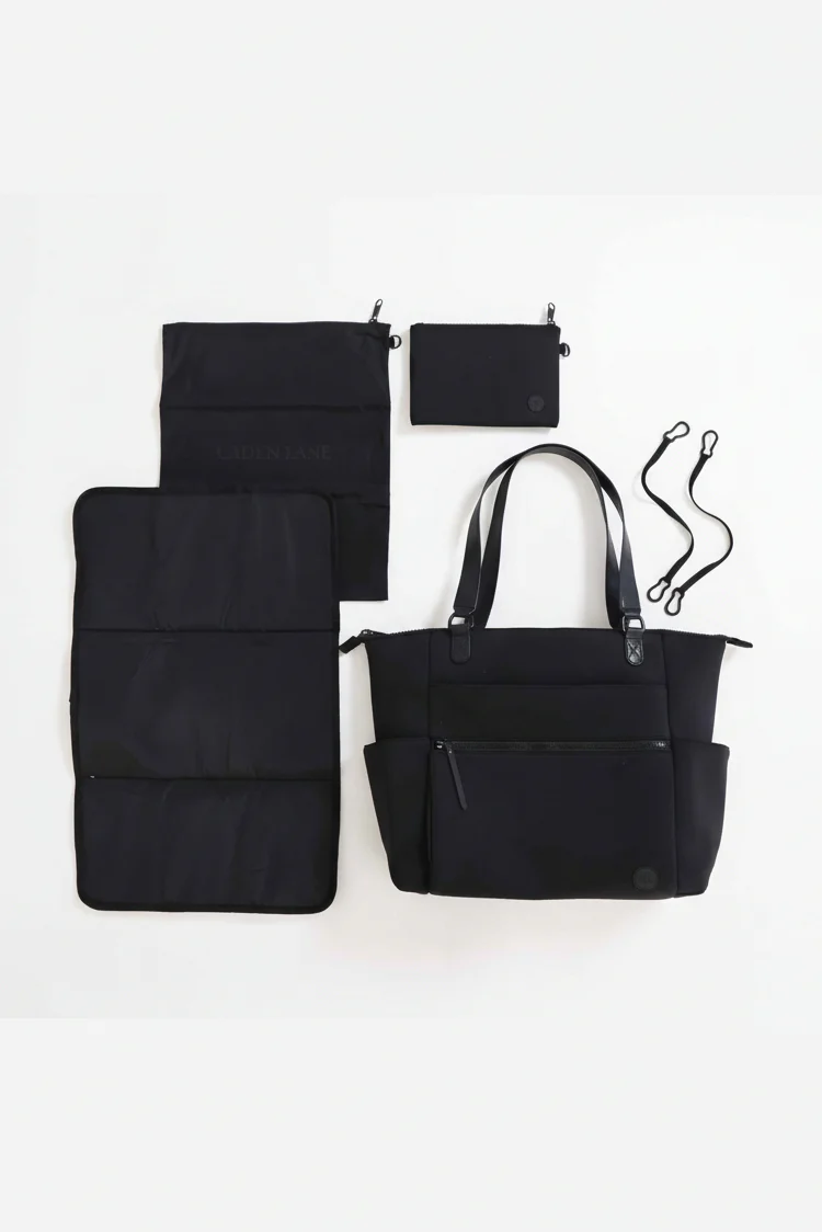 Lane Convertible Diaper Bag Tote | Black - Image 11