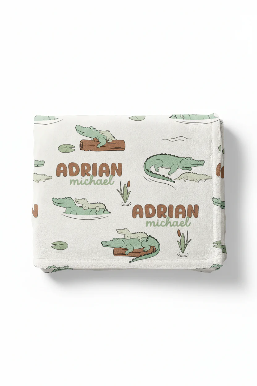 Later Gator Personalized Kids Blanket