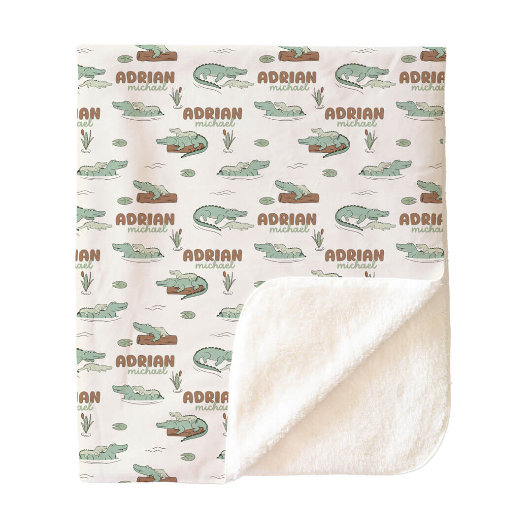 Later Gator Personalized Kids Blanket - Image 5