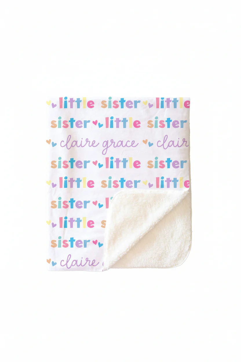 Personalized Kids Blanket | Little Sibling - Image 13