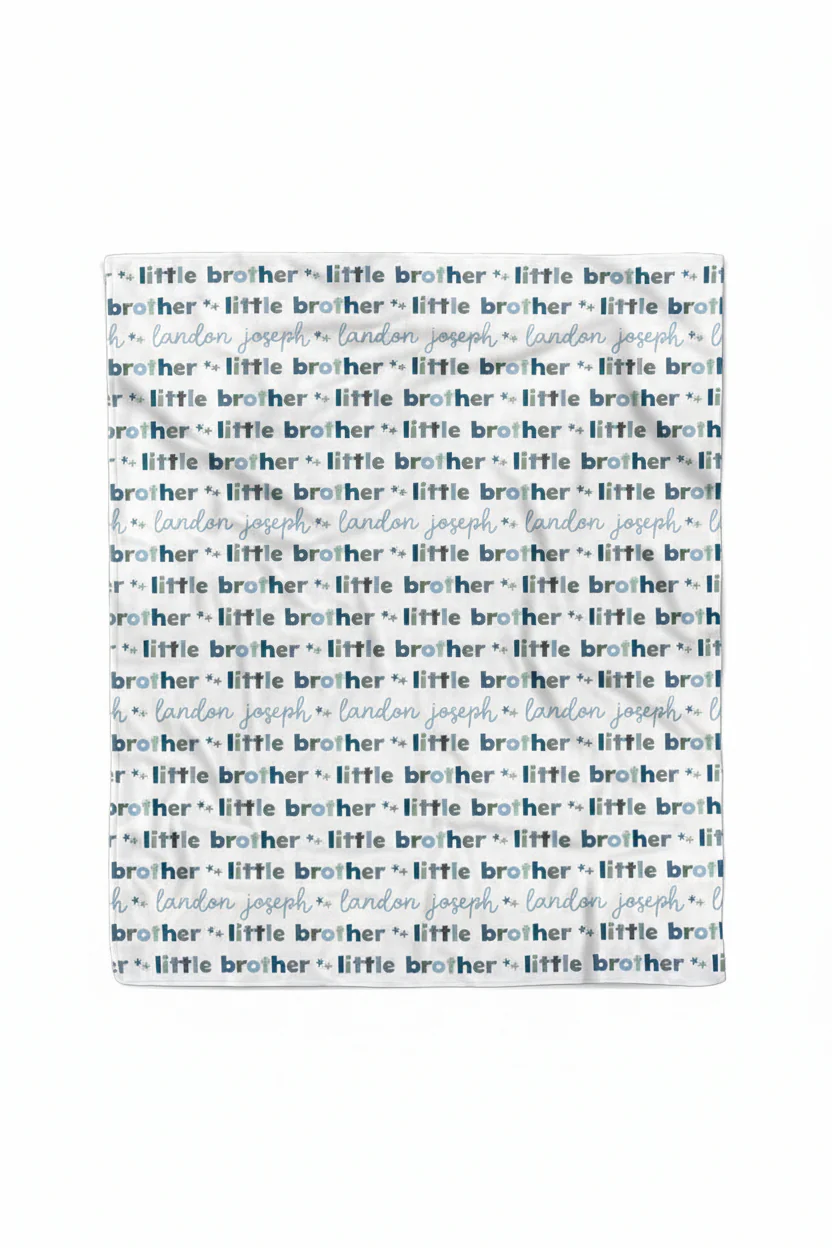 Personalized Kids Blanket | Little Sibling - Image 4