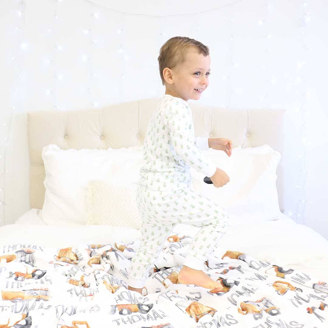 Little Digger Personalized Toddler Blanket - Image 5