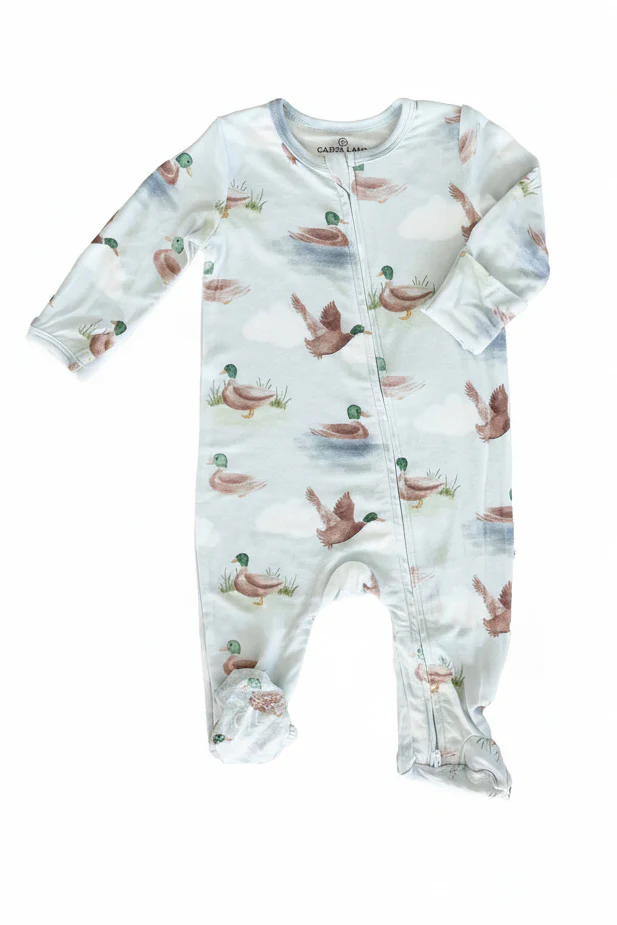 Little Duckling Zipper Footie