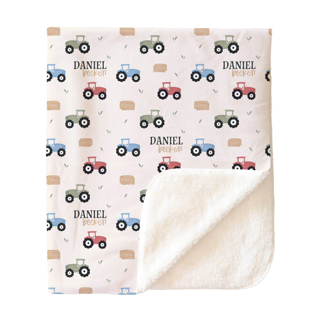Little Farmer Personalized Kids Blanket - Image 4