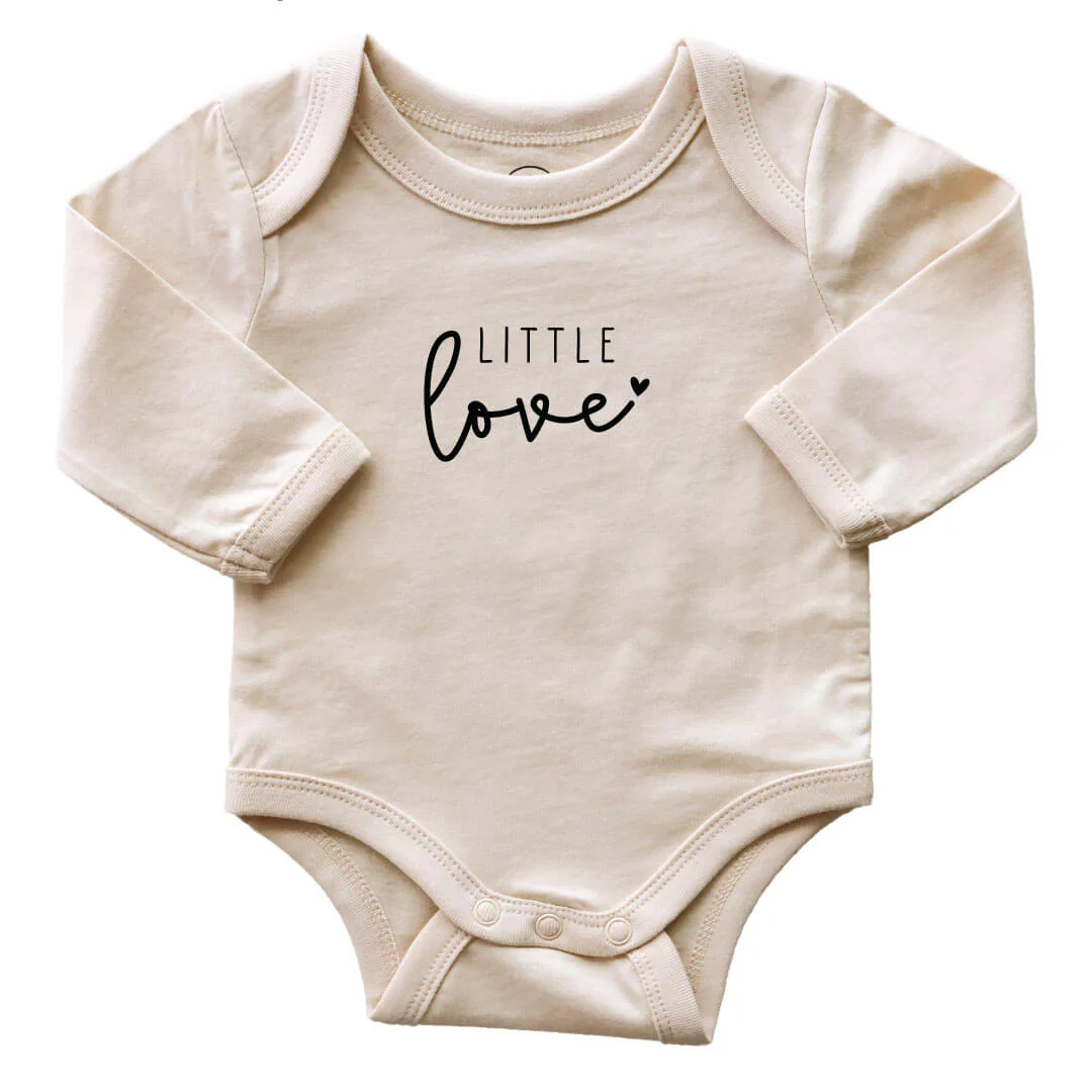 Little Love Long Sleeve Graphic Bodysuit | Natural - Image 2