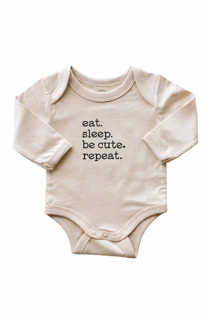 Long Sleeve Graphic Bodysuits | Natural - Image 4