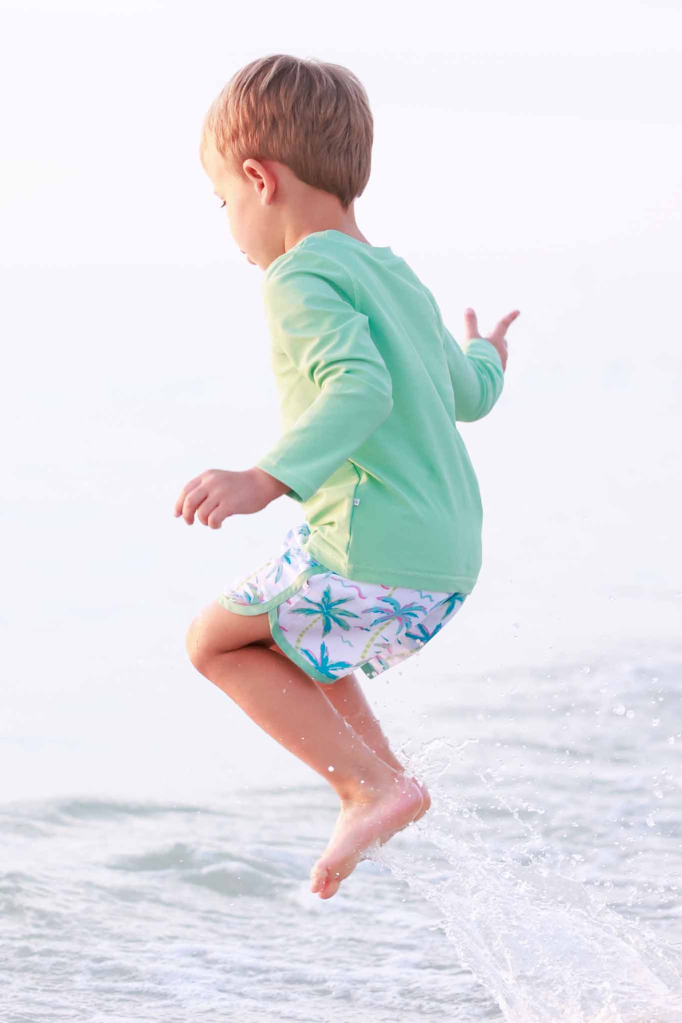 Long Sleeve Rash Guard Shirt | Tropical Green - Image 7