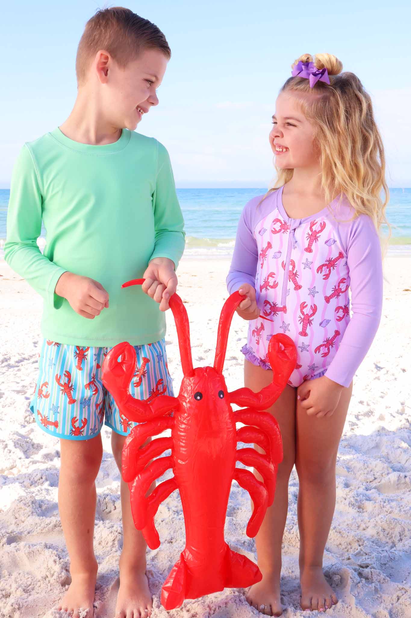 Boy's Swim Trunks | Pinch Me Blue - Image 5