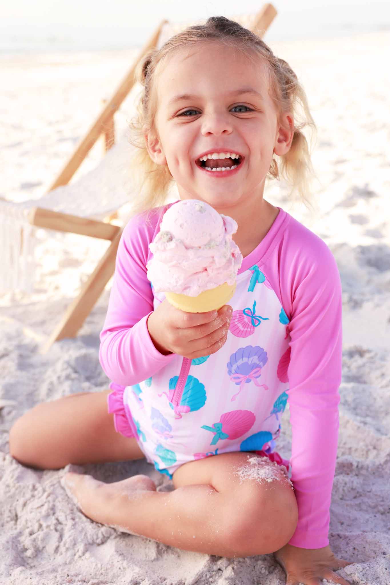 Long Sleeve Rash Guard with Front Zipper | Seaside Sweetie - Image 10