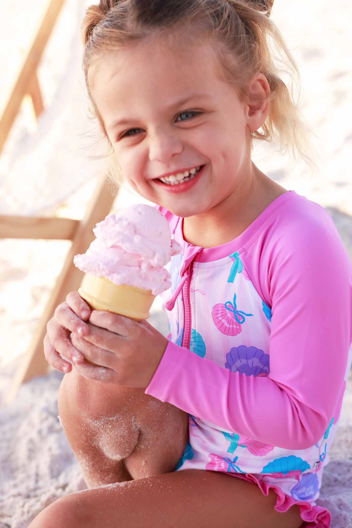 Long Sleeve Rash Guard with Front Zipper | Seaside Sweetie - Image 19