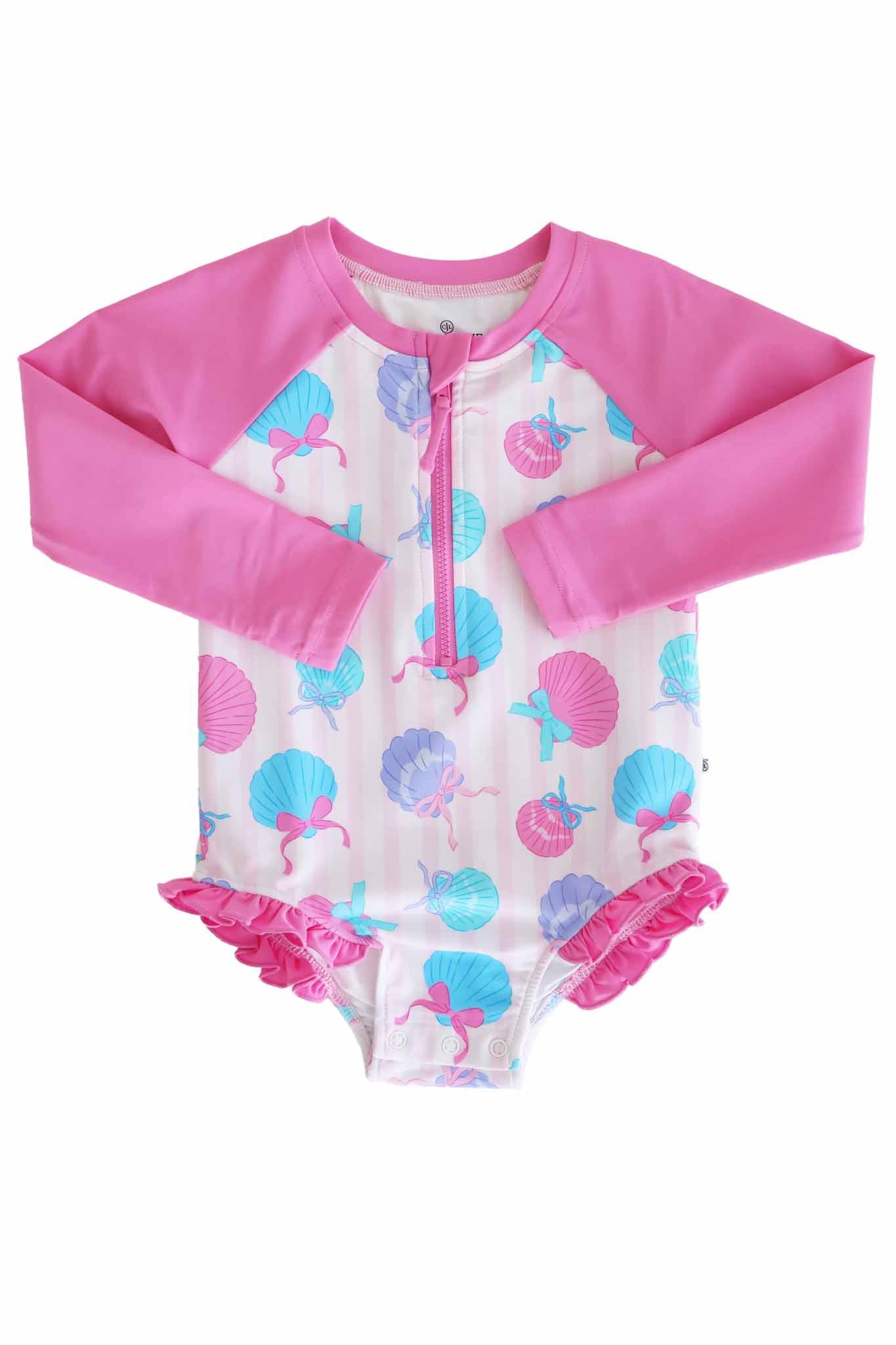 Long Sleeve Rash Guard with Front Zipper | Seaside Sweetie - Image 6