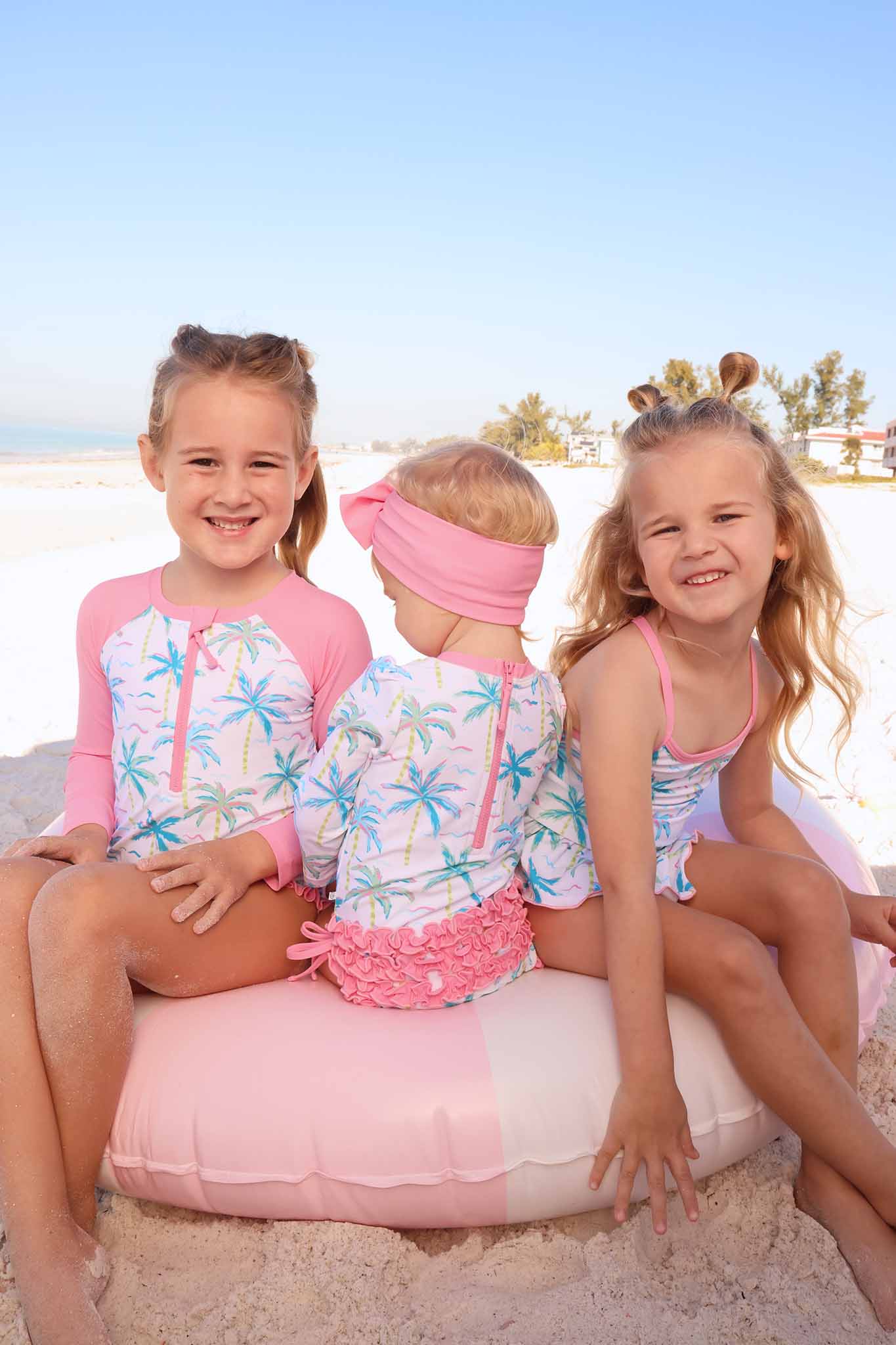 Long Sleeve Rash Guard With Ruffle Bottom | Blue Lagoon - Image 11