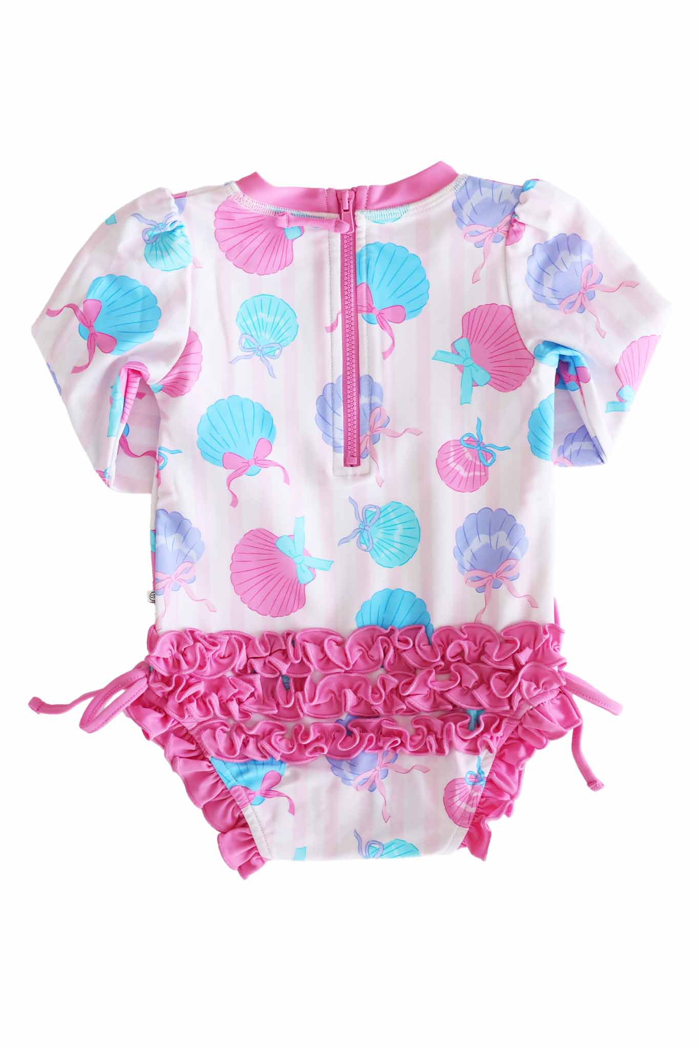Long Sleeve Rash Guard With Ruffle Bottom | Seaside Sweetie - Image 6
