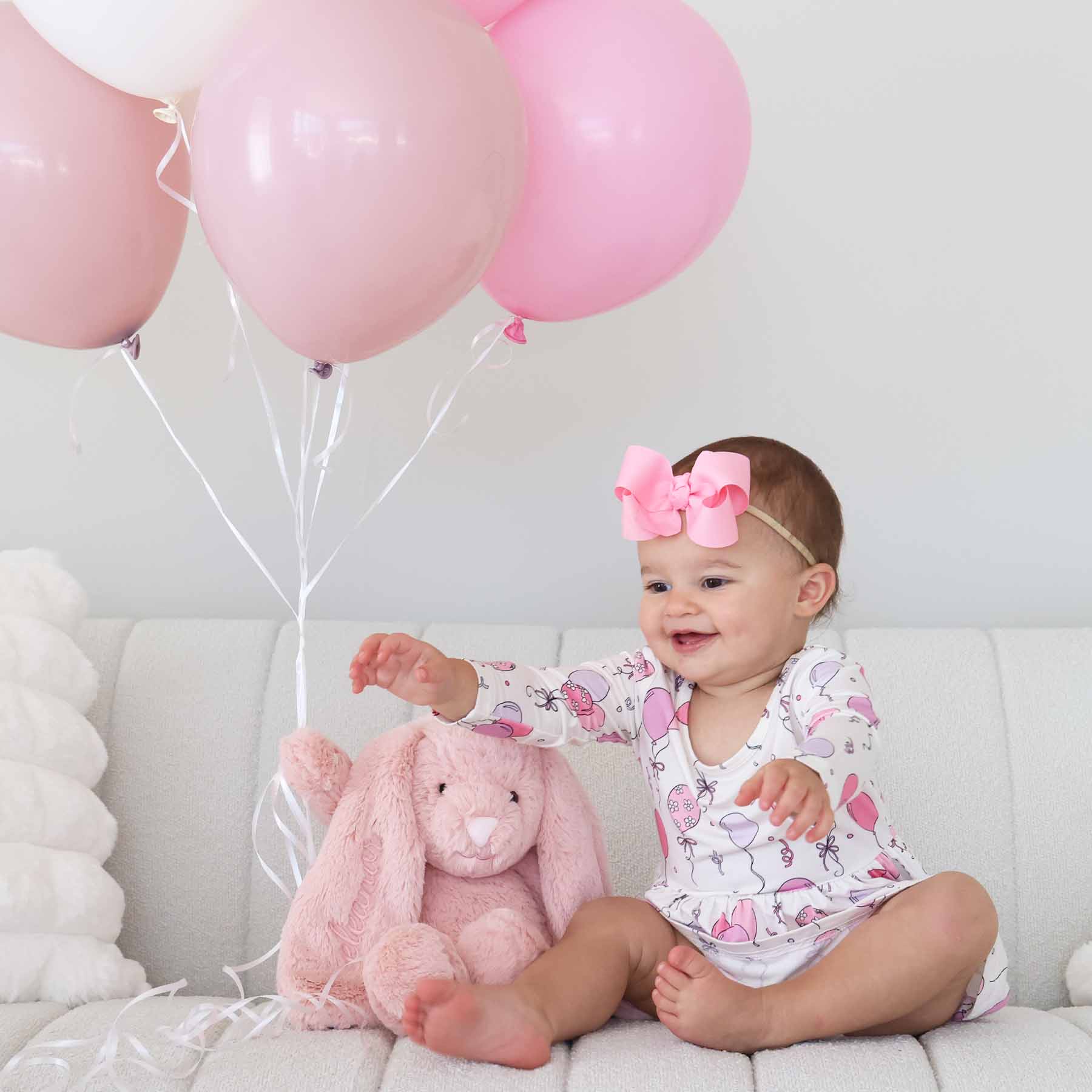 Long Sleeve Twirl Bodysuit | Party Time Pink - Image 10