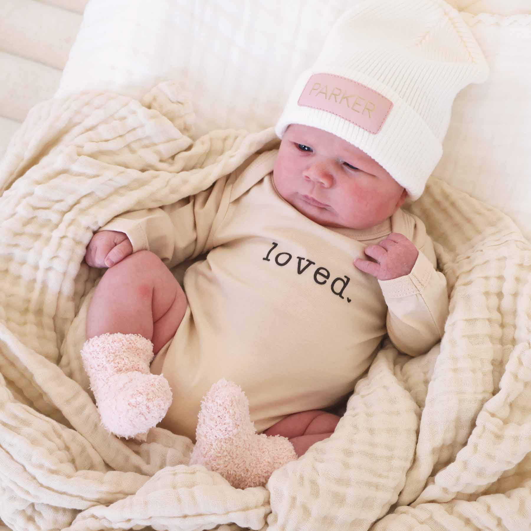 Loved Long Sleeve Graphic Bodysuit | Natural - Image 3