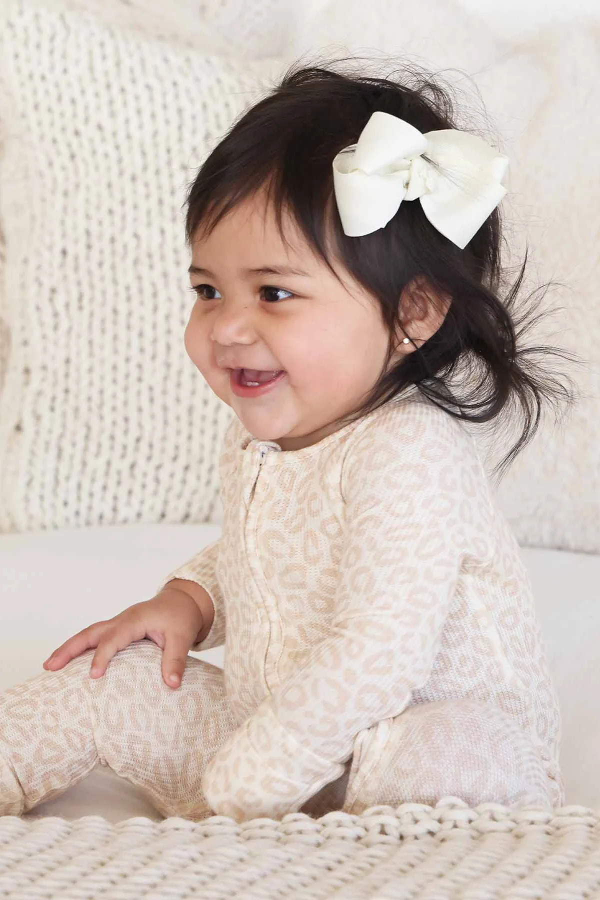 Lovely Leopard Bamboo Waffle Convertible Zip Romper - Image 11