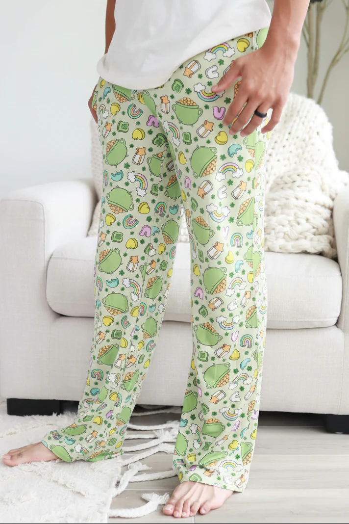 Lucky Clover Unisex Pajama Lounge Pants