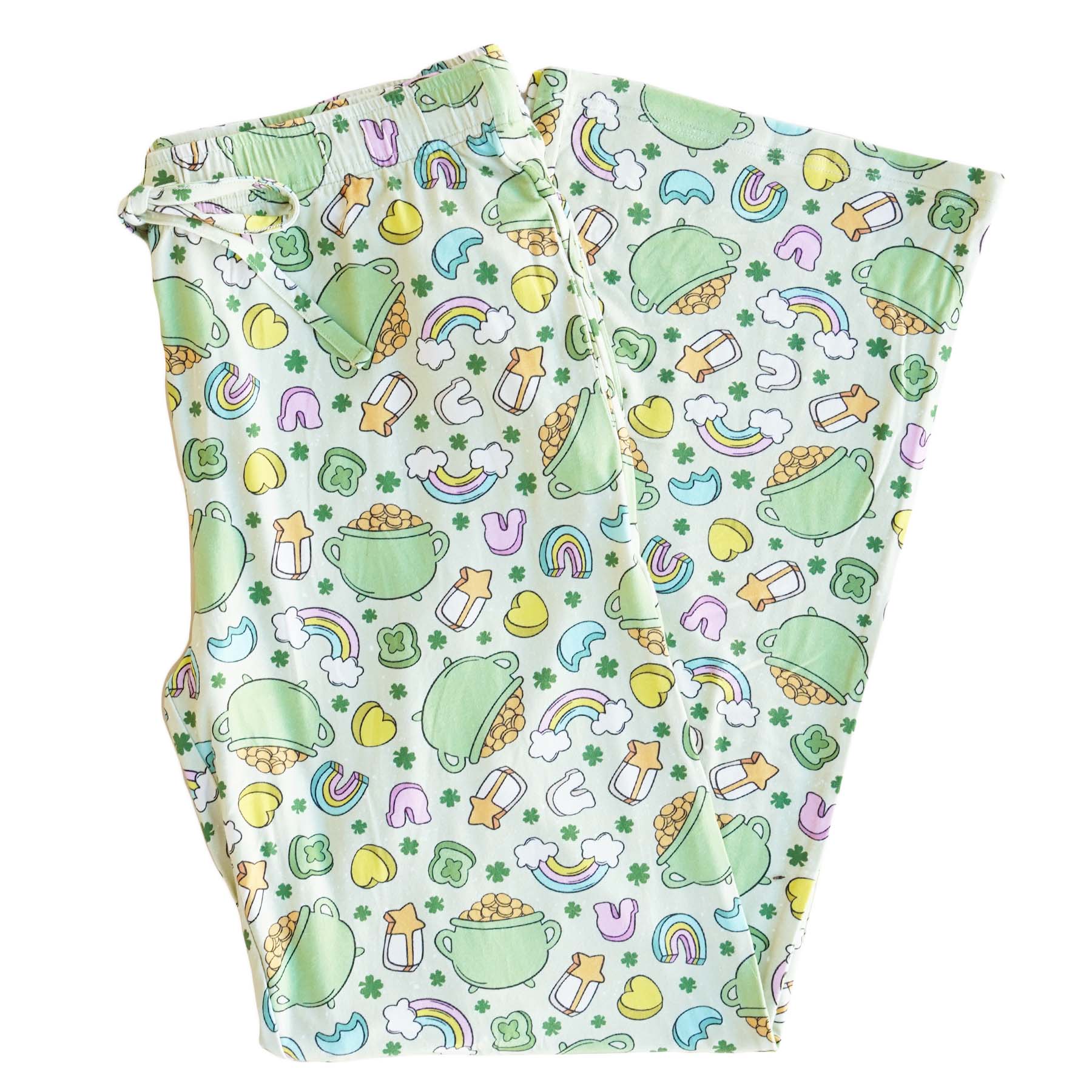 Lucky Clover Unisex Pajama Lounge Pants - Image 2