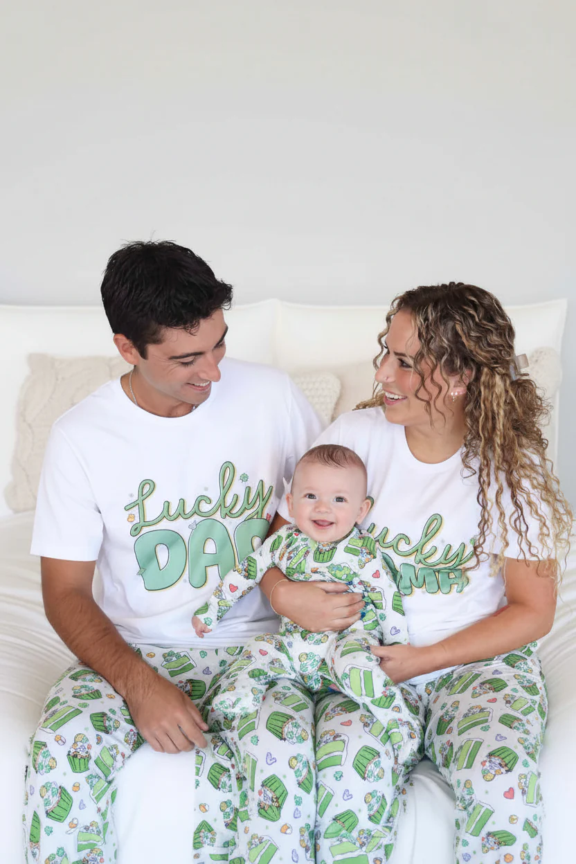 Lucky Parent Adult Graphic Tee | White - Image 3