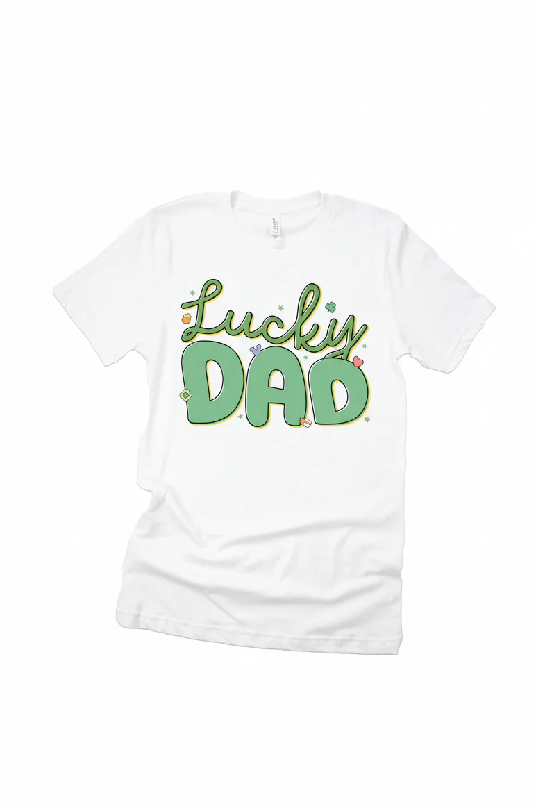 Lucky Parent Adult Graphic Tee | White - Image 5