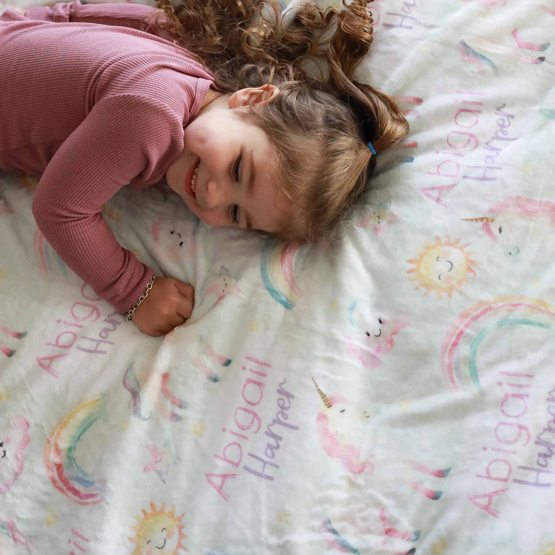 Magical Unicorns Personalized Kids Blanket - Image 4