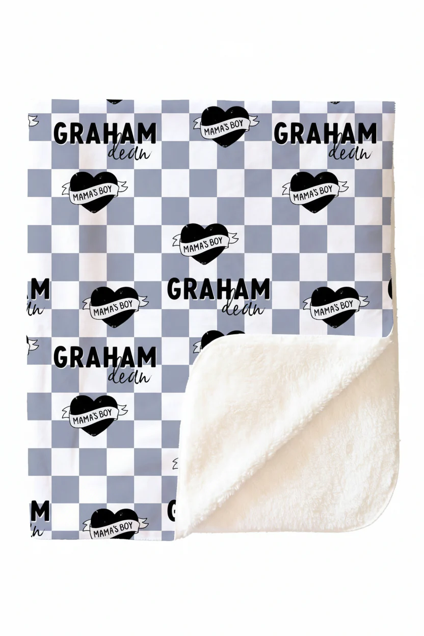 Mama's Boy Personalized Kids Blanket - Image 3