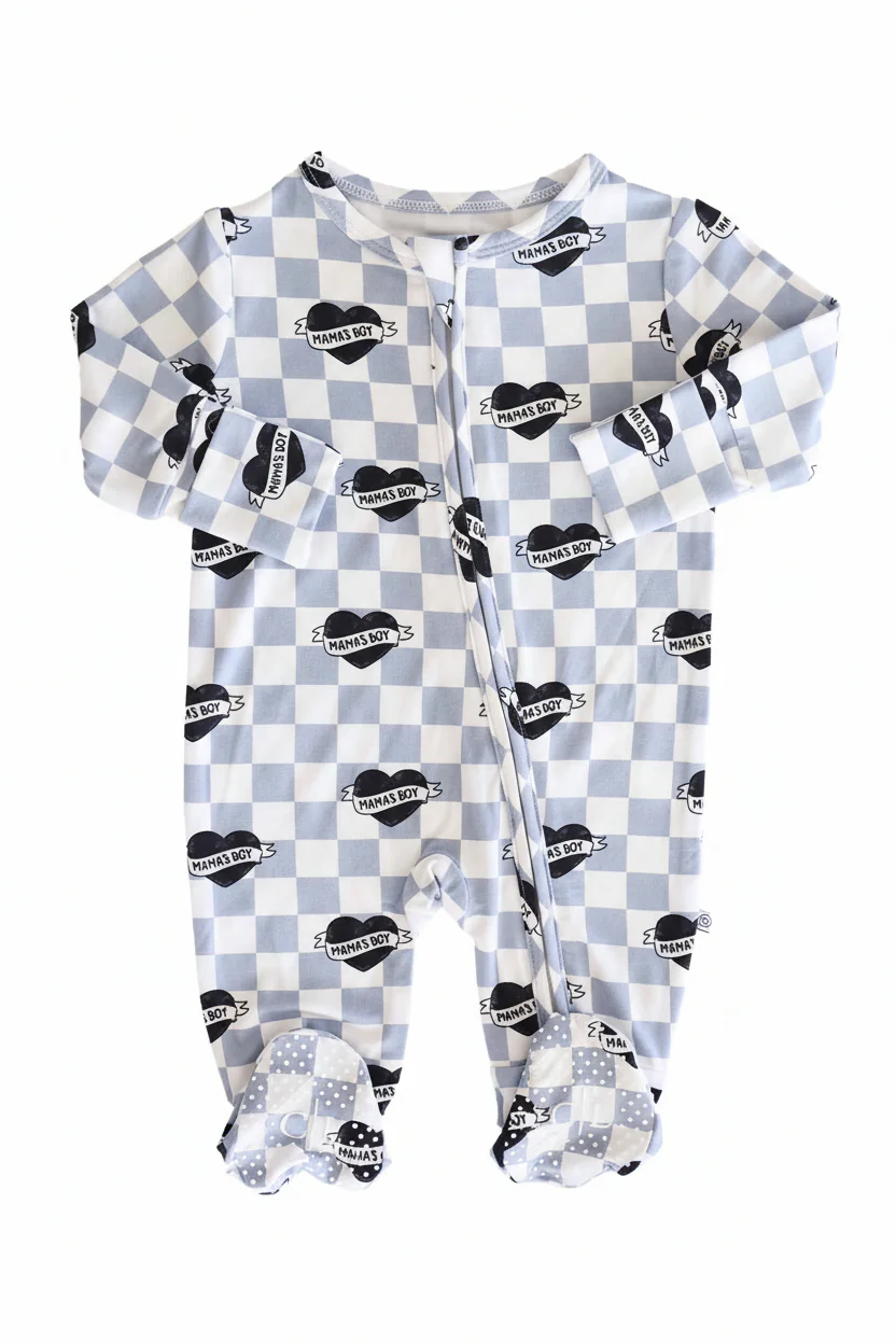 Mama's Boy Zipper Footie - Image 2