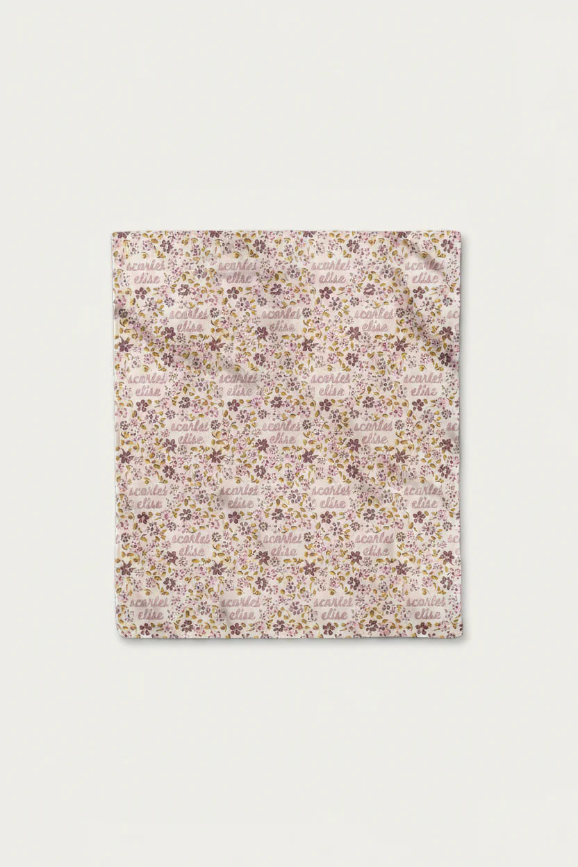 Mauvelous Meadow Personalized Kids Blanket - Image 5