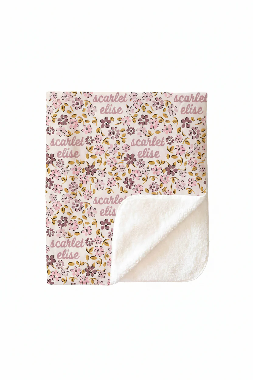 Mauvelous Meadow Personalized Kids Blanket - Image 7