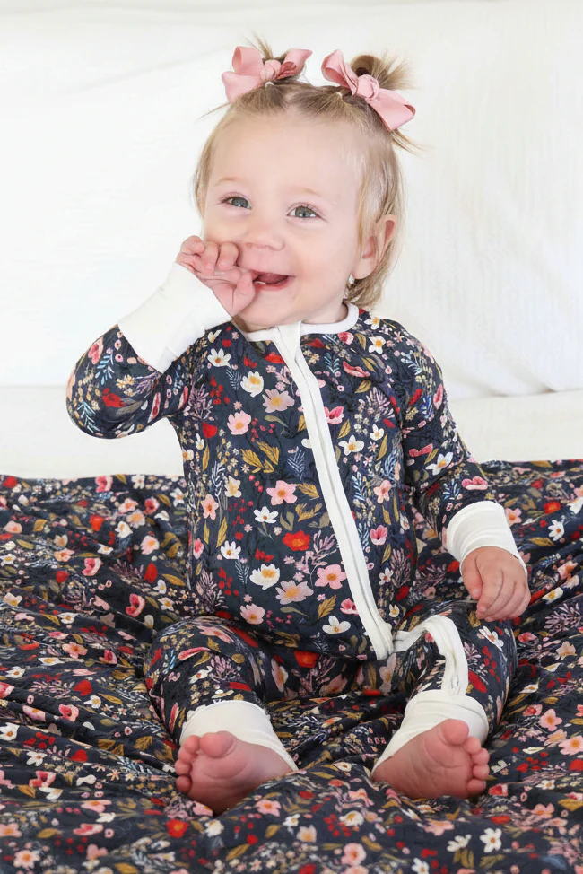 Midnight Meadow Convertible Zip Romper