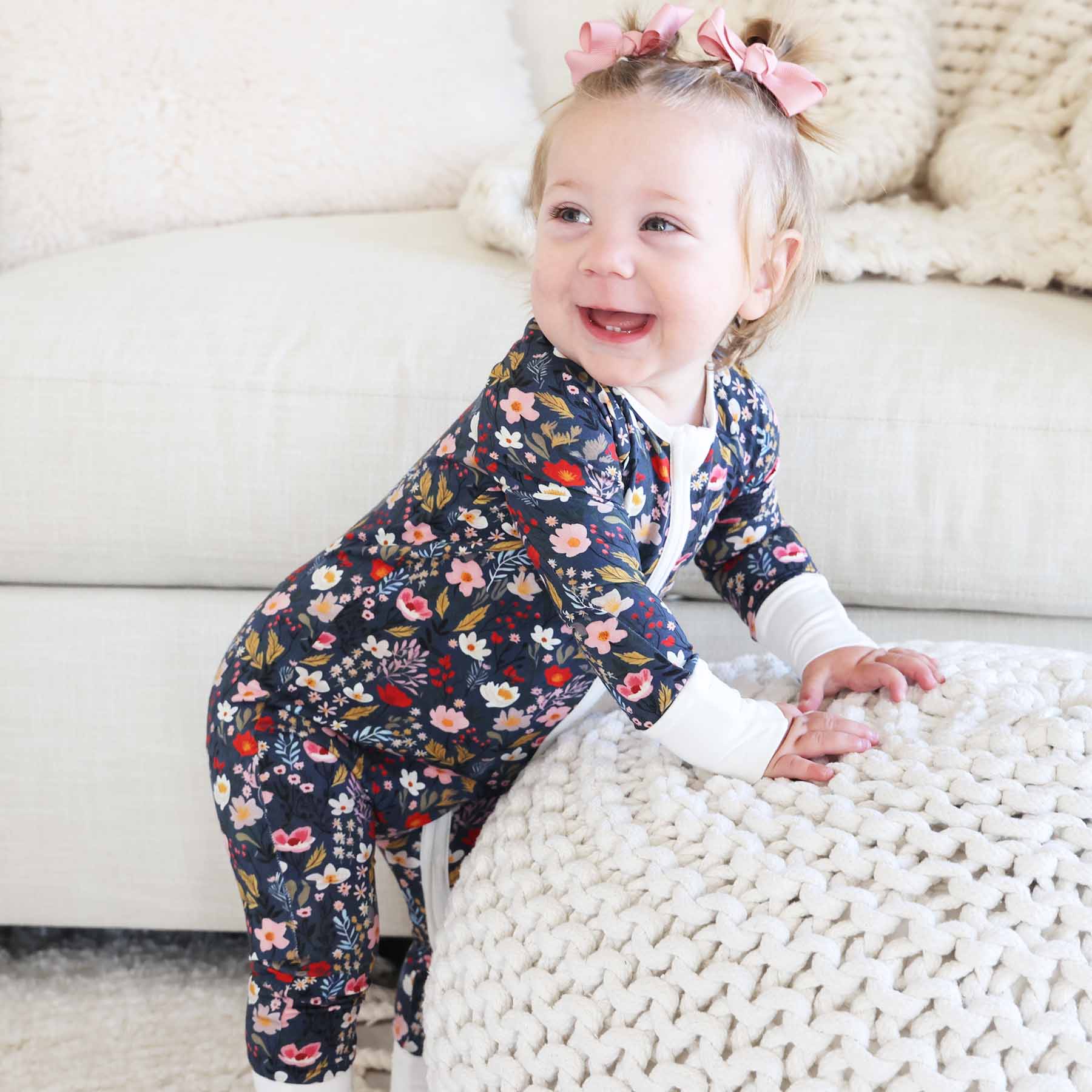 Midnight Meadow Convertible Zip Romper - Image 5