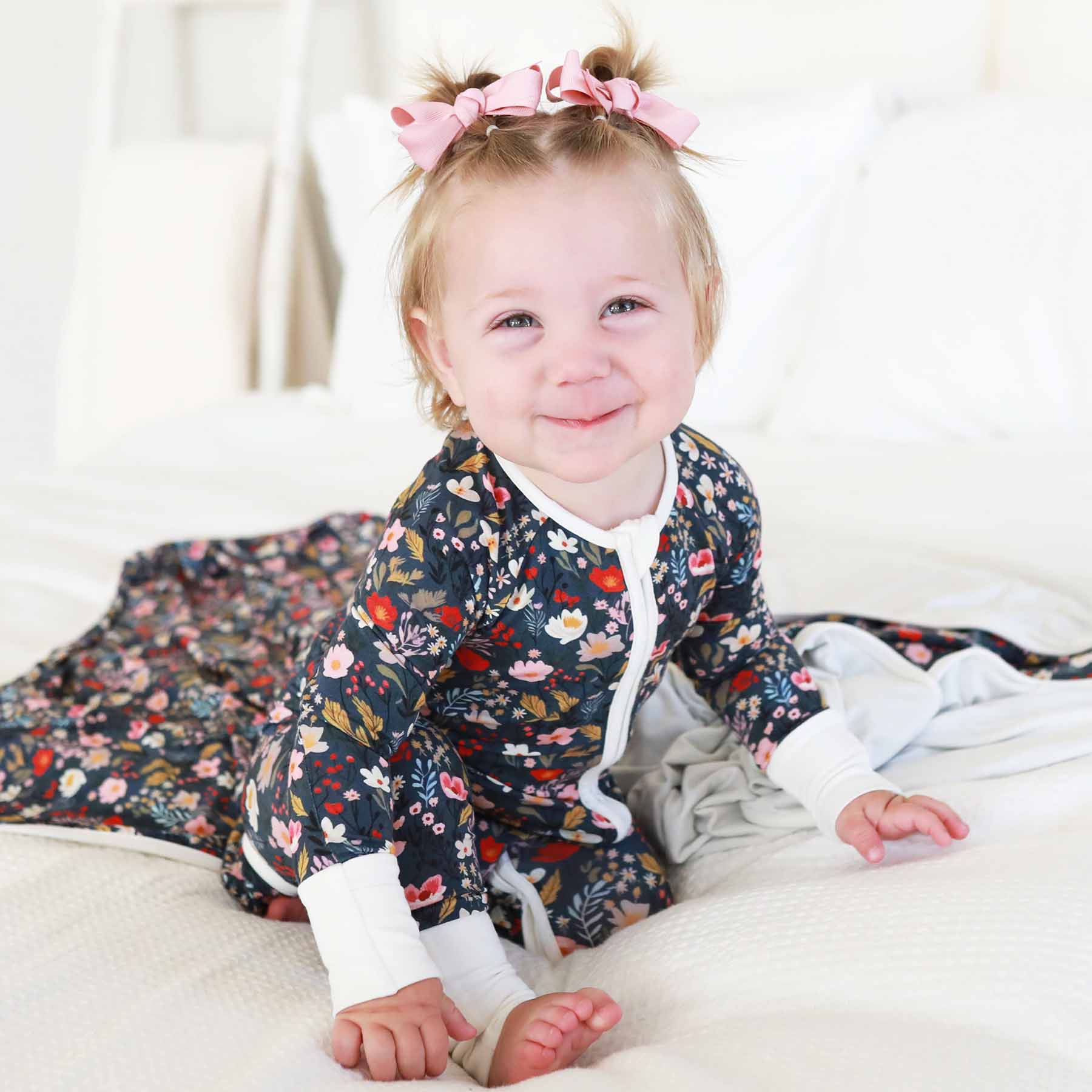 Midnight Meadow Convertible Zip Romper - Image 7