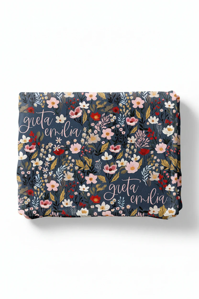 Midnight Meadow Personalized Kids Blanket