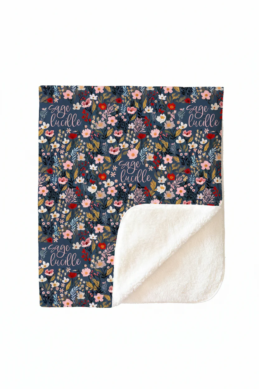 Midnight Meadow Personalized Kids Blanket - Image 6
