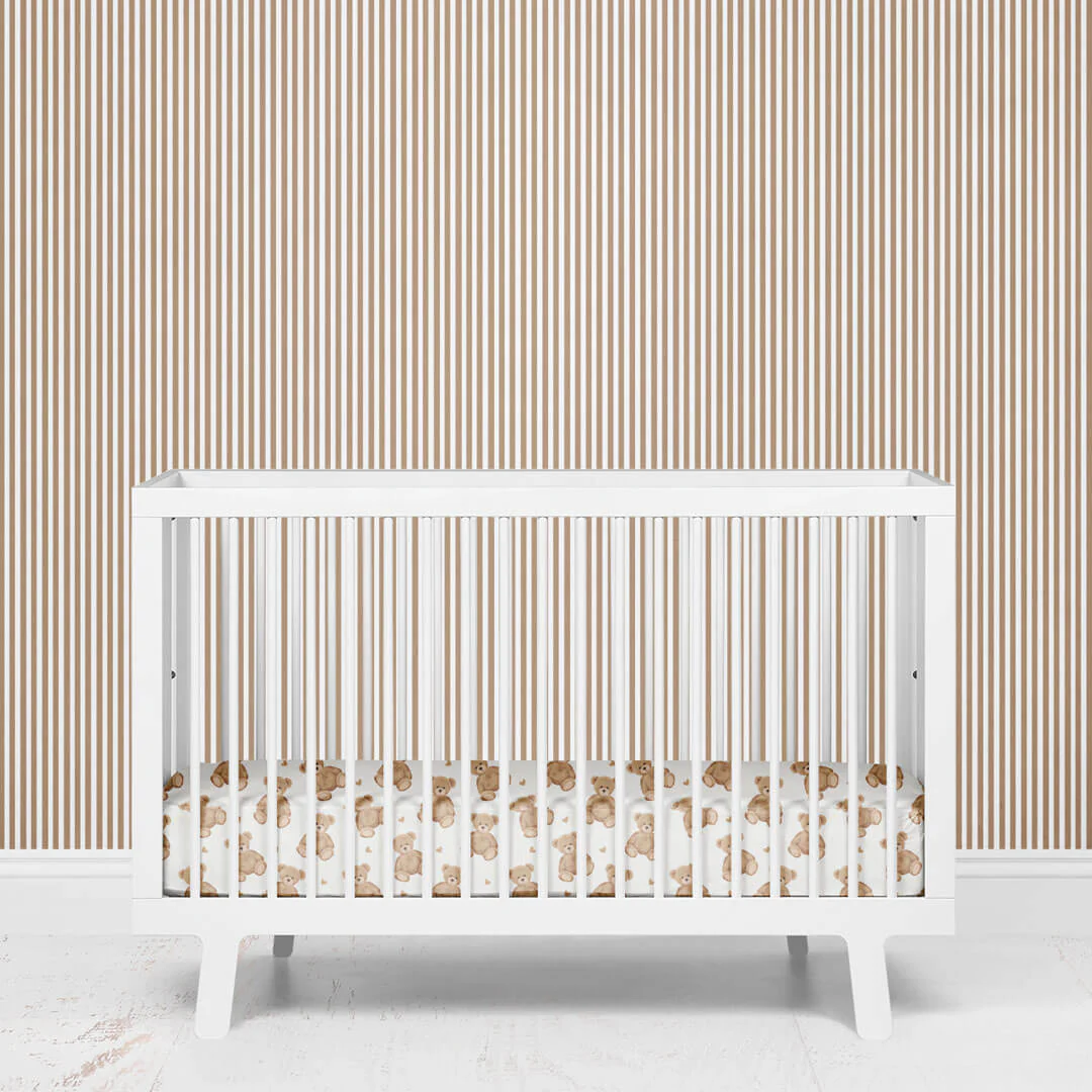 Mocha Stripes Removable Wallpaper - Image 2
