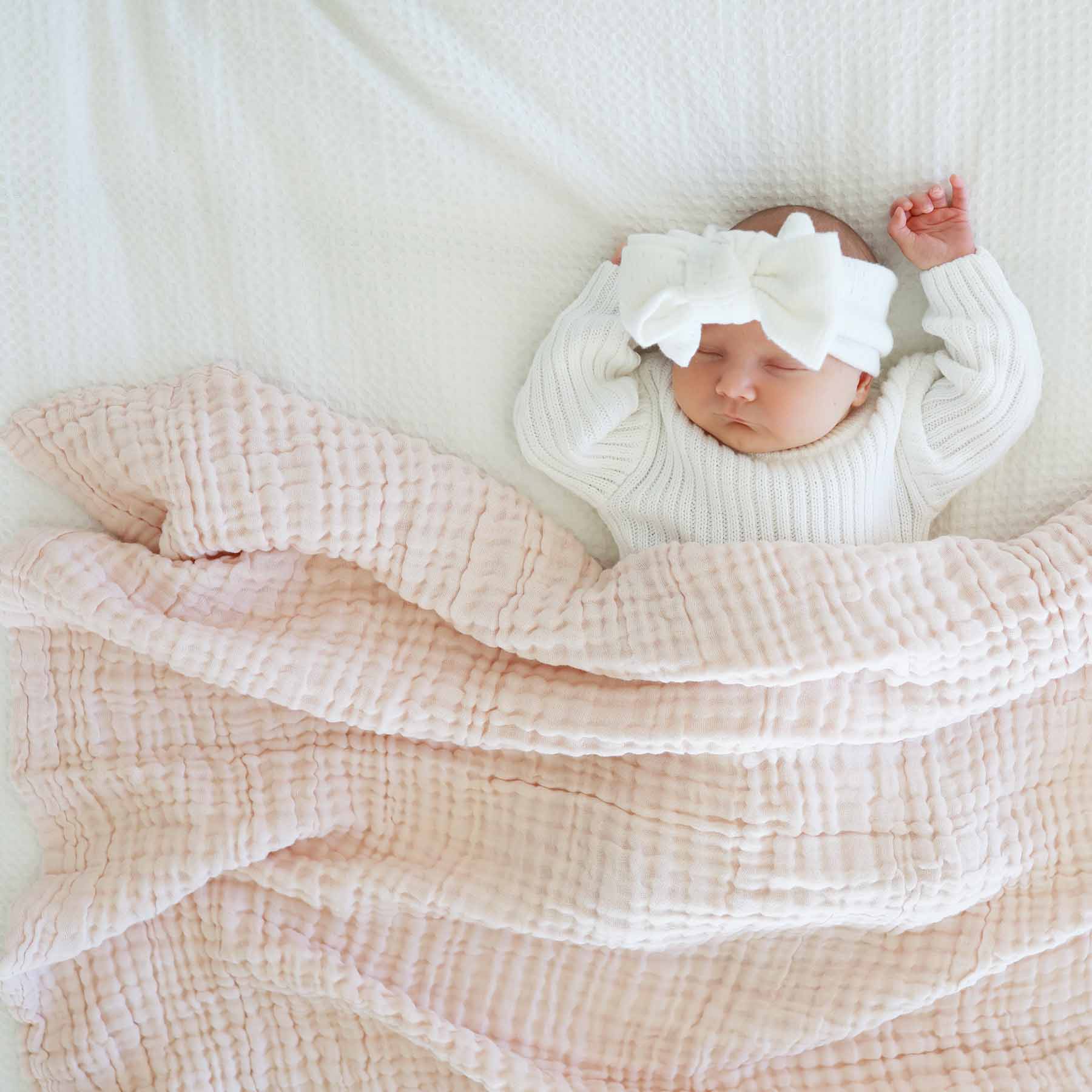 Organic Cotton Gauze Swaddle Blanket | Primrose - Image 6