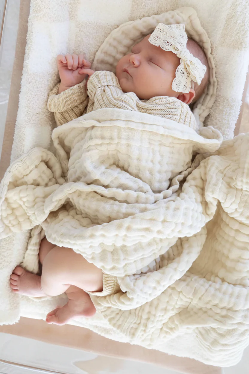 Organic Cotton Gauze Swaddle Blankets - Image 6