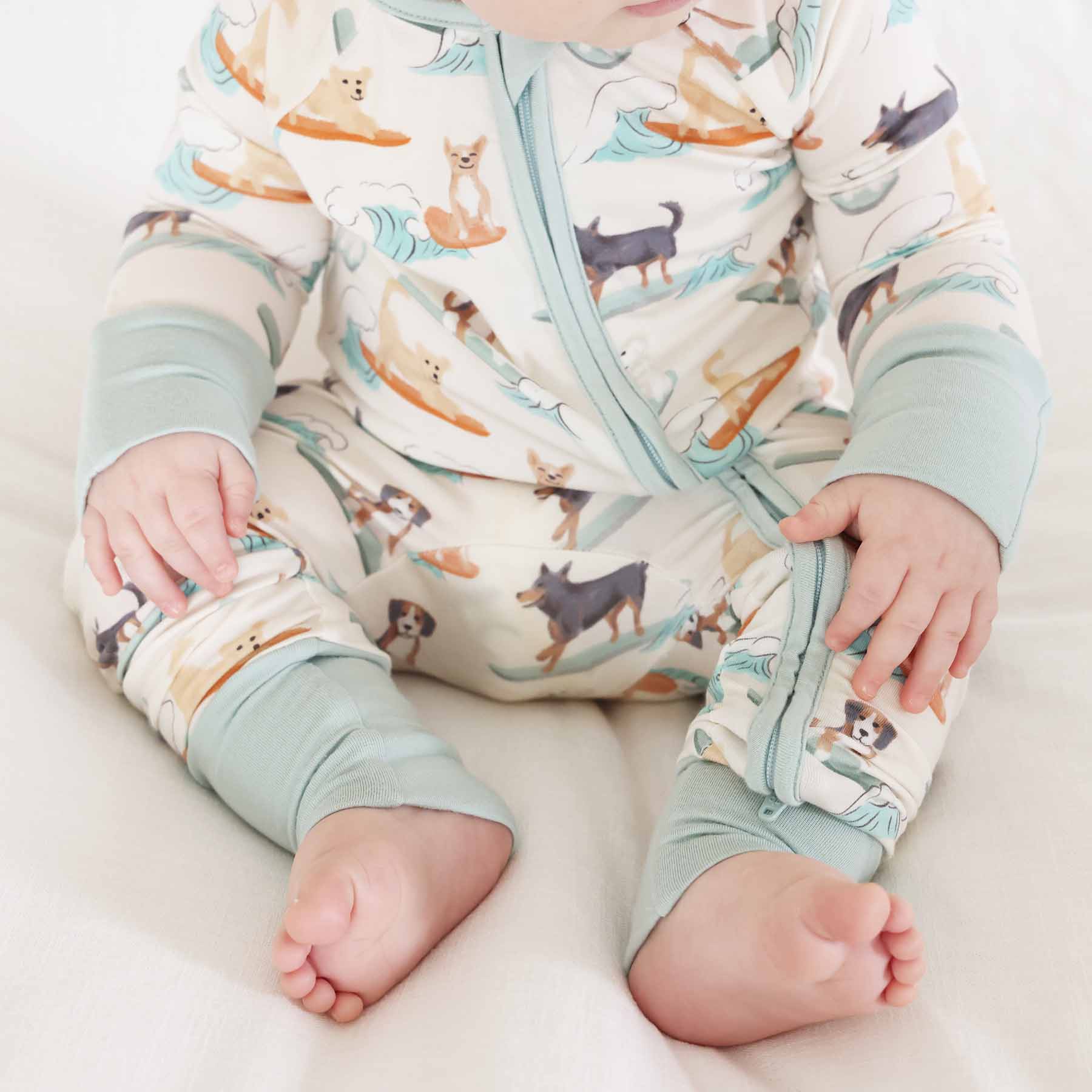 Paddle Pups Convertible Zip Romper - Image 12
