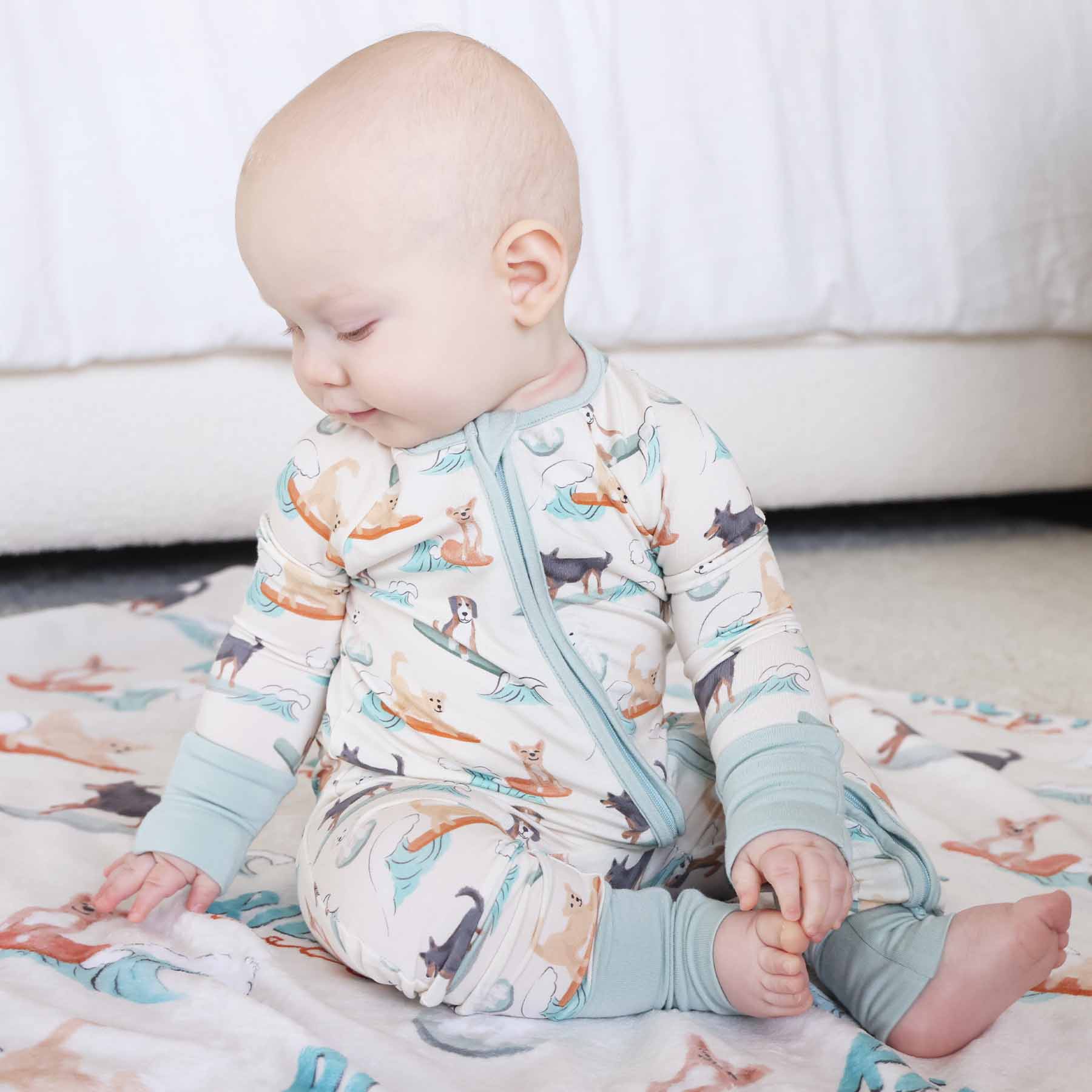 Paddle Pups Convertible Zip Romper - Image 4