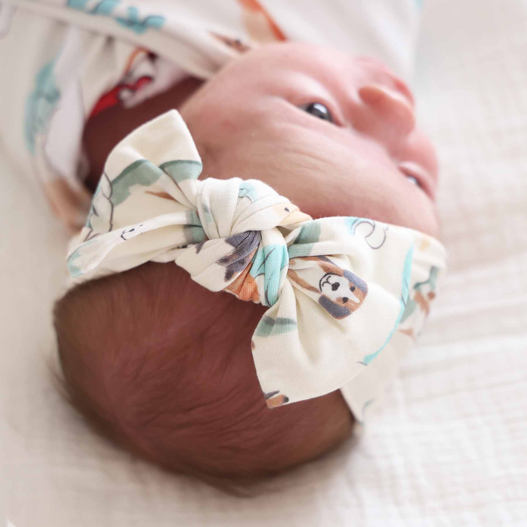Paddle Pups Knit Large Bow Headwrap - Image 3