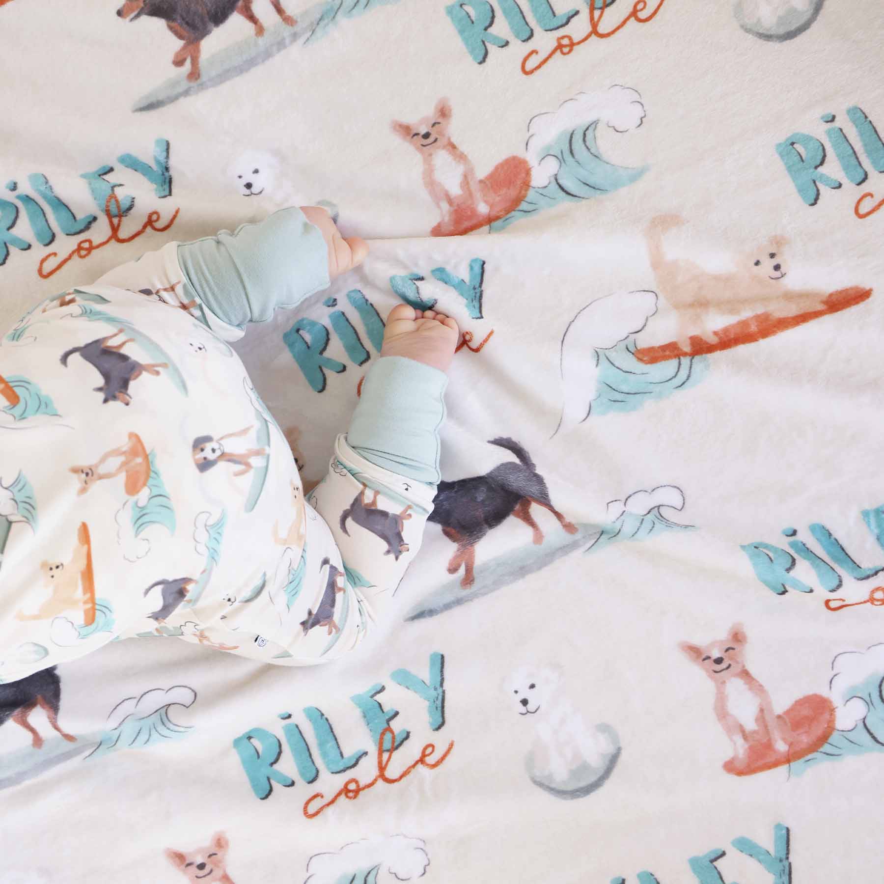 Paddle Pups Personalized Kids Blanket - Image 3