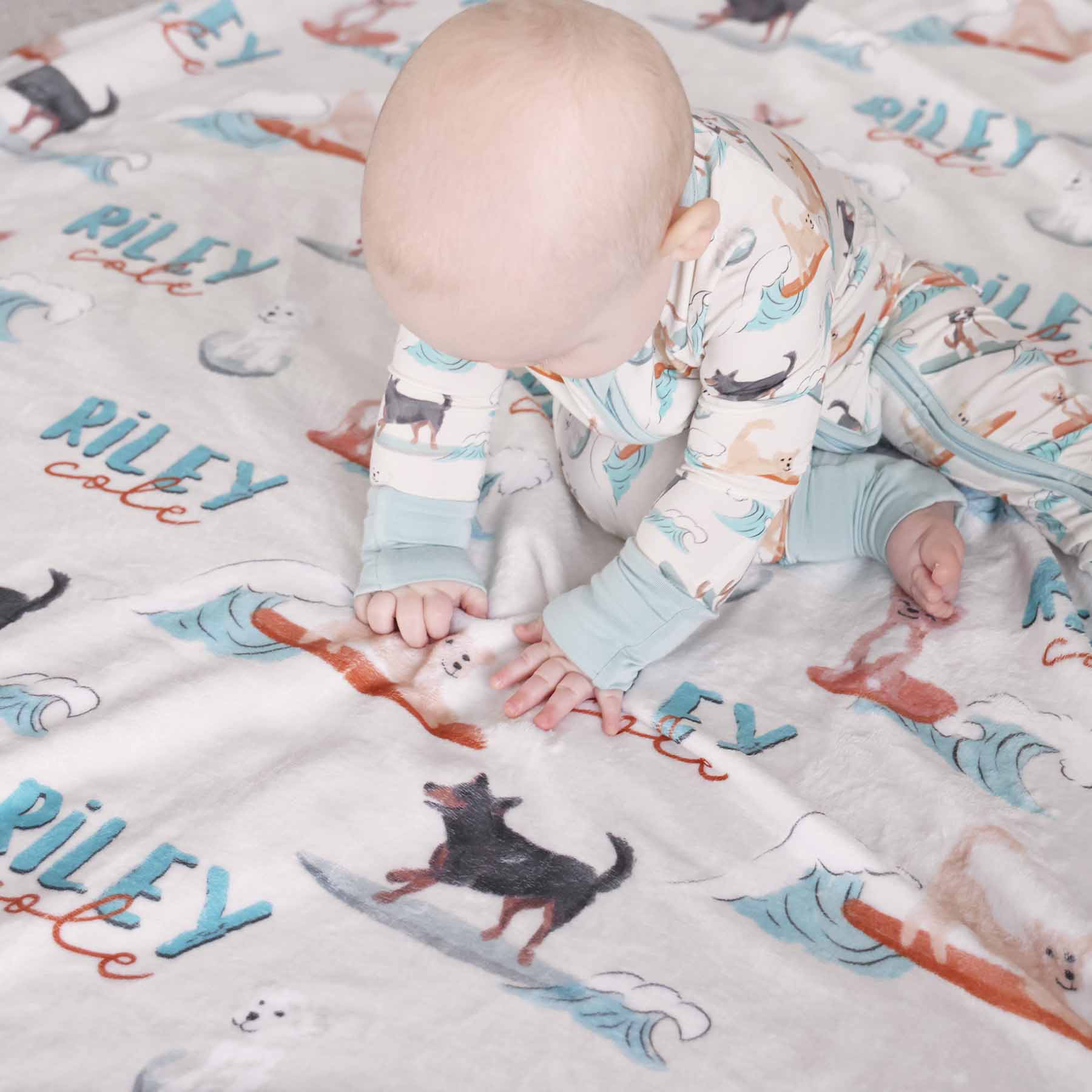 Paddle Pups Personalized Kids Blanket - Image 4