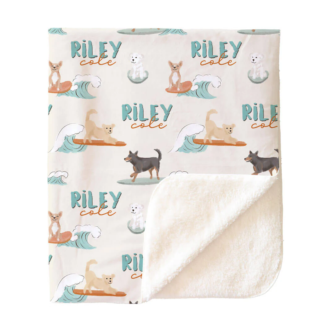 Paddle Pups Personalized Kids Blanket - Image 7