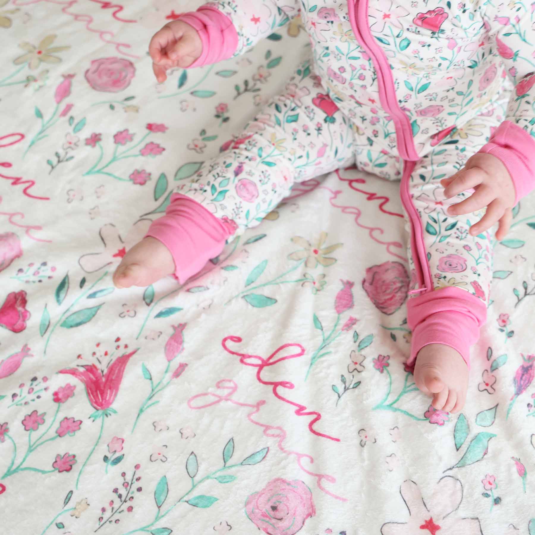 Paris Petals Personalized Kids Blanket - Image 6