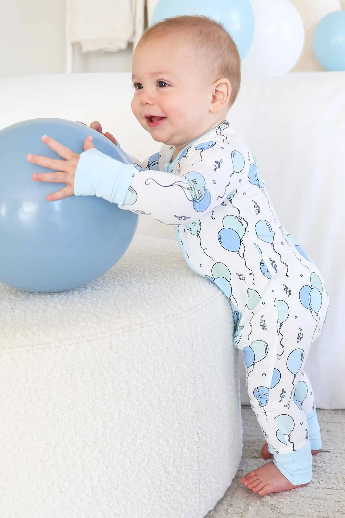 Party Time Convertible Zip Romper | Blue - Image 12