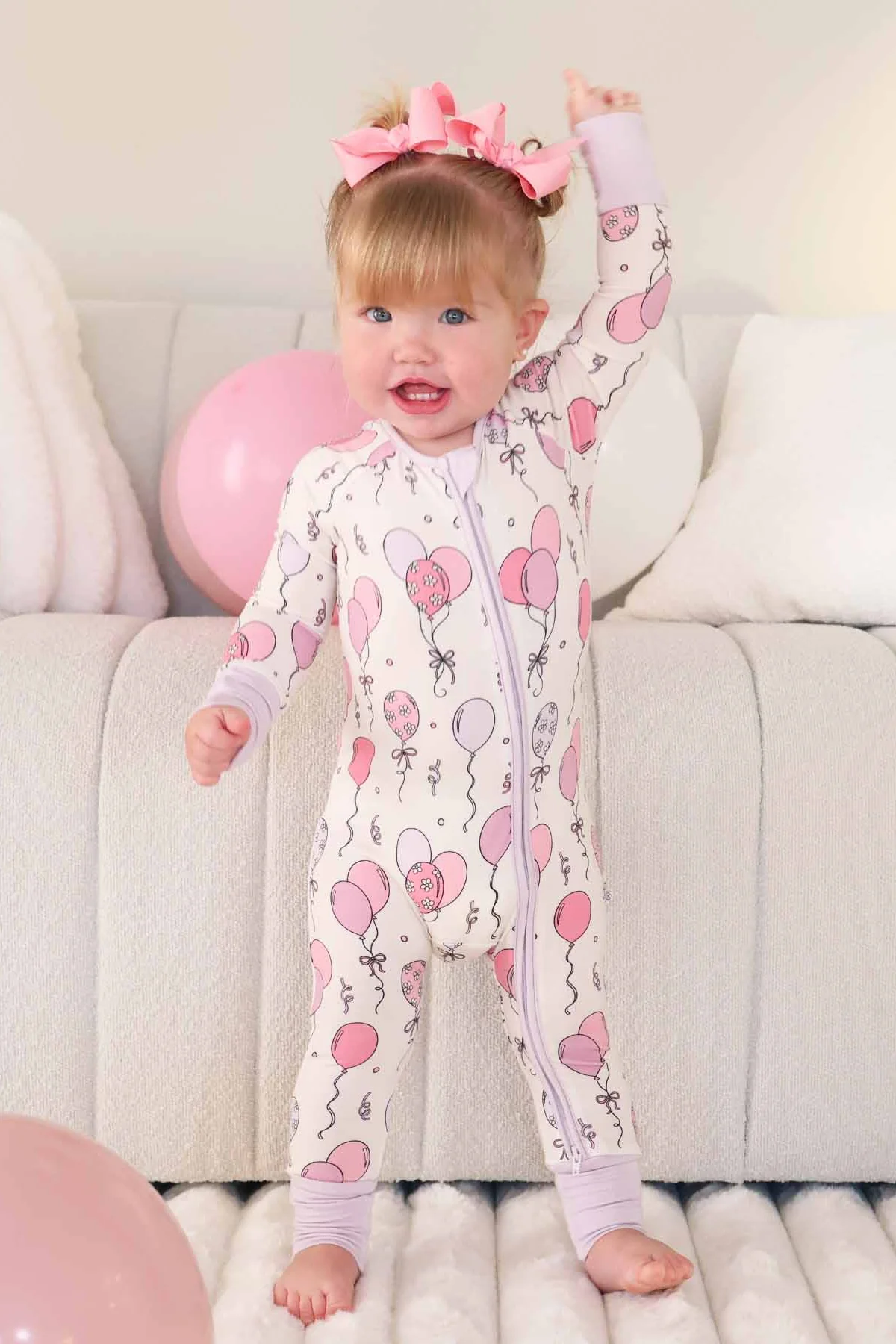 Party Time Convertible Zip Romper | Pink - Image 4