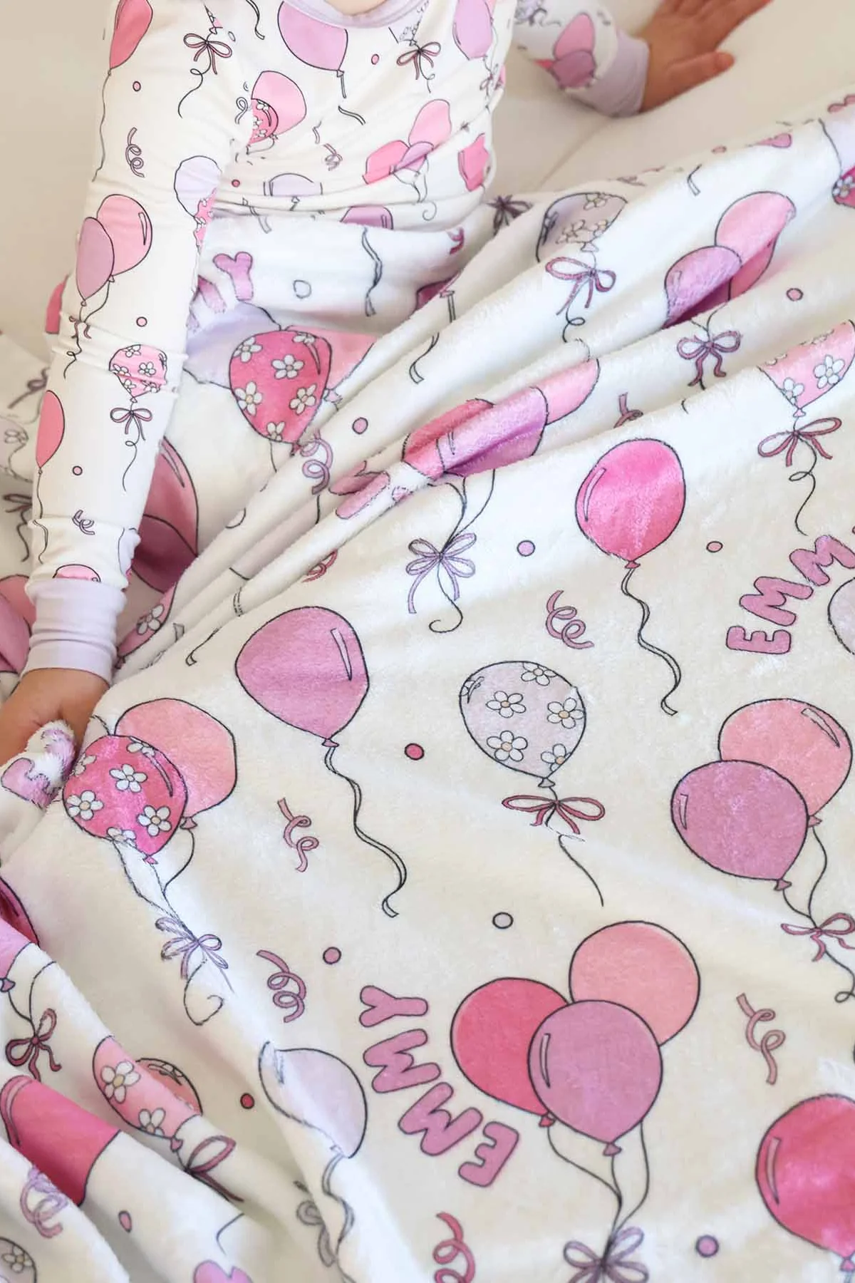 Party Time Personalized Kids Blanket | Pink - Image 3
