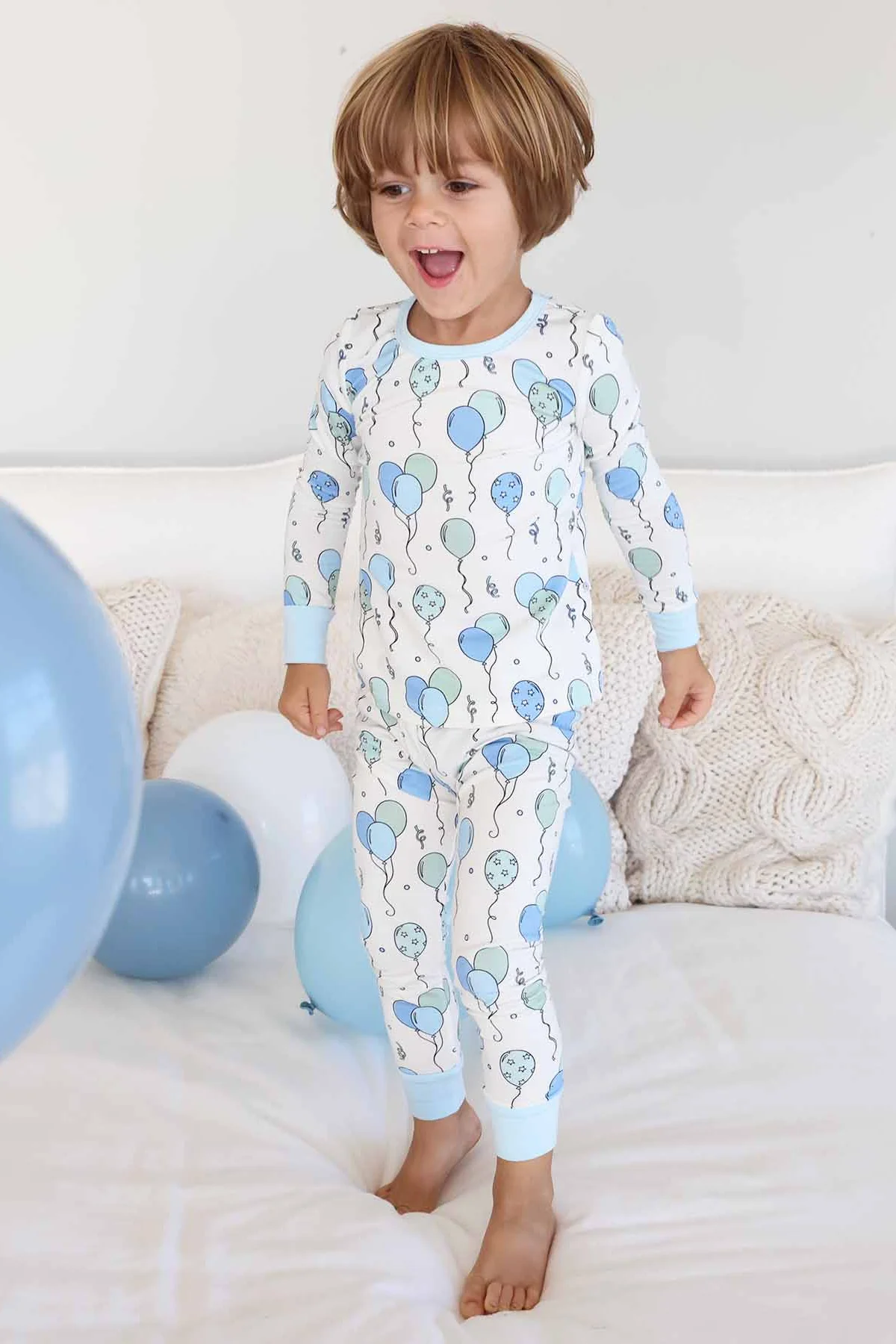 Party Time Two Piece Pajama Set | Blue