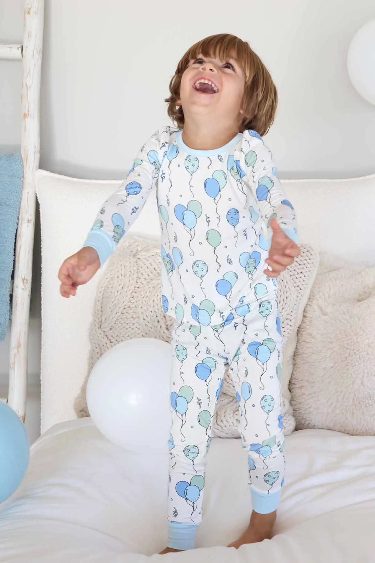 Party Time Two Piece Pajama Set | Blue - Image 11